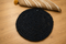 Midnight Spiral Handwoven Jute Round Rug