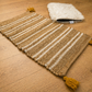 Natural Harmony Handwoven Jute Runner with Plush Accent Mat