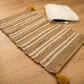Natural Harmony Handwoven Jute Runner with Plush Accent Mat
