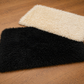 Dual Luxe Plush Microfiber Rug Set (Black & Ivory)