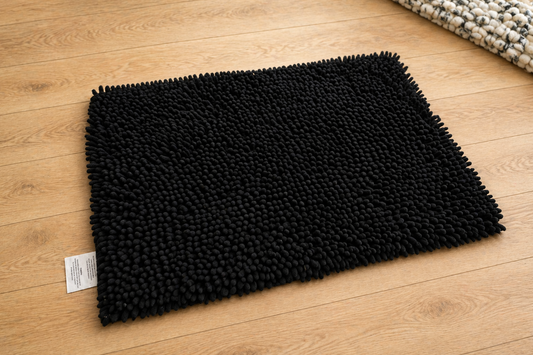 Midnight Luxe Chenille Microfiber Bath Mat
