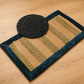 Heritage Weave Jute & Velvet Accent Rug Set