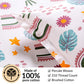 Starry Meadow Pastel Cotton King Size Bedding Set 275x275cm
