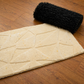 Geometric SoftTouch Microfiber Rug Set (Ivory & Black)