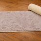 SoftNest Plush Microfiber Bath Rug Set (Taupe & Ivory)