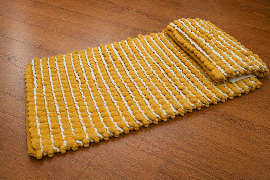 Sunbeam Textured Chenille Runner Rug Set