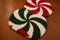 Festive Swirl Chenille Round Rug Set