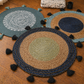Bohemian Circle Weave Jute Rug Set (Set of 3)