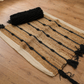 Rustic Stride Handwoven Jute Runner with Luxe Black Accent