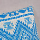 Traditional Handloom Cushion Cover And Runner Blue Set Of 3