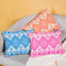 Festive Jacquard Cushion Cover And Runner Orange Set Of 3