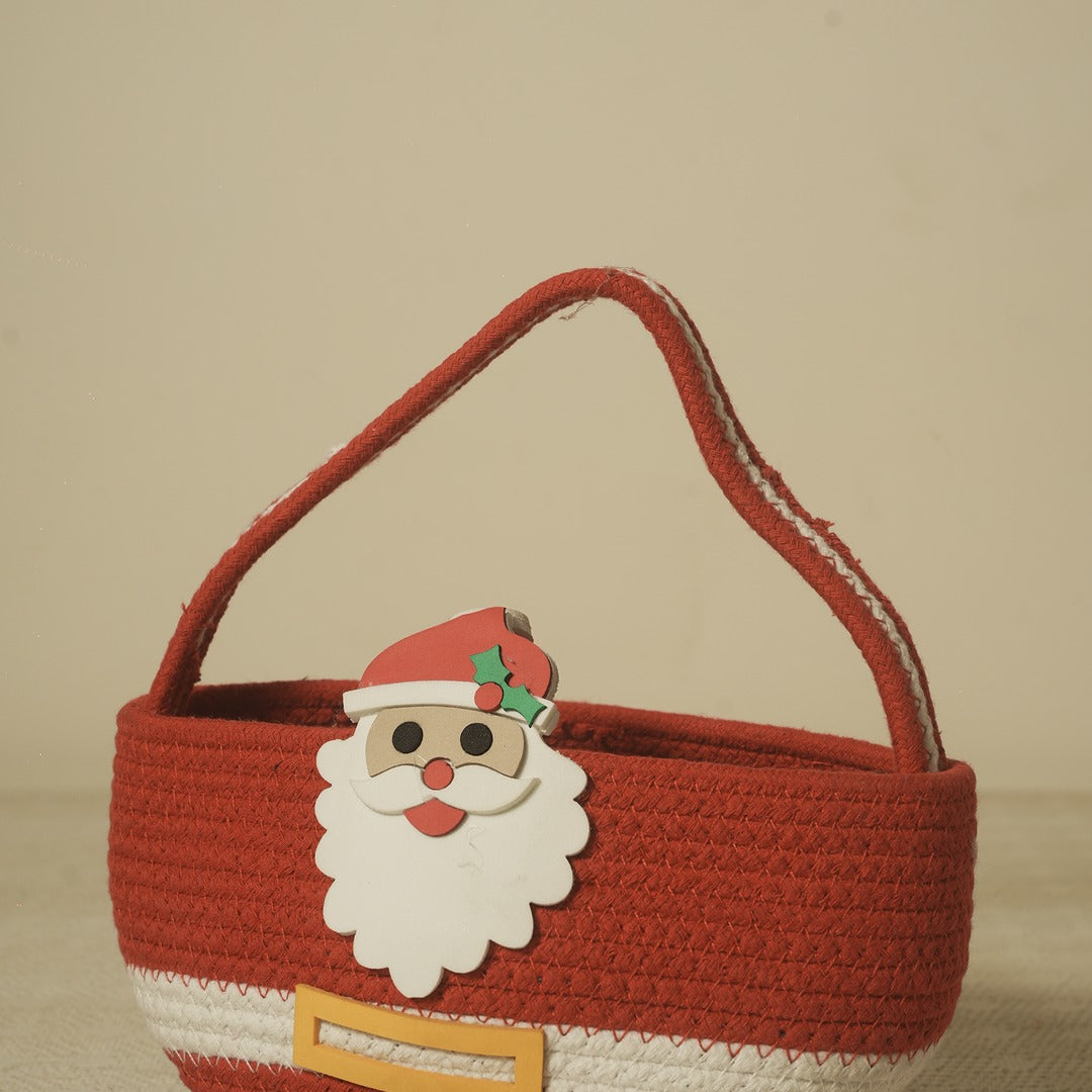 Christmas Santa Basket – Festive Decorative Storage