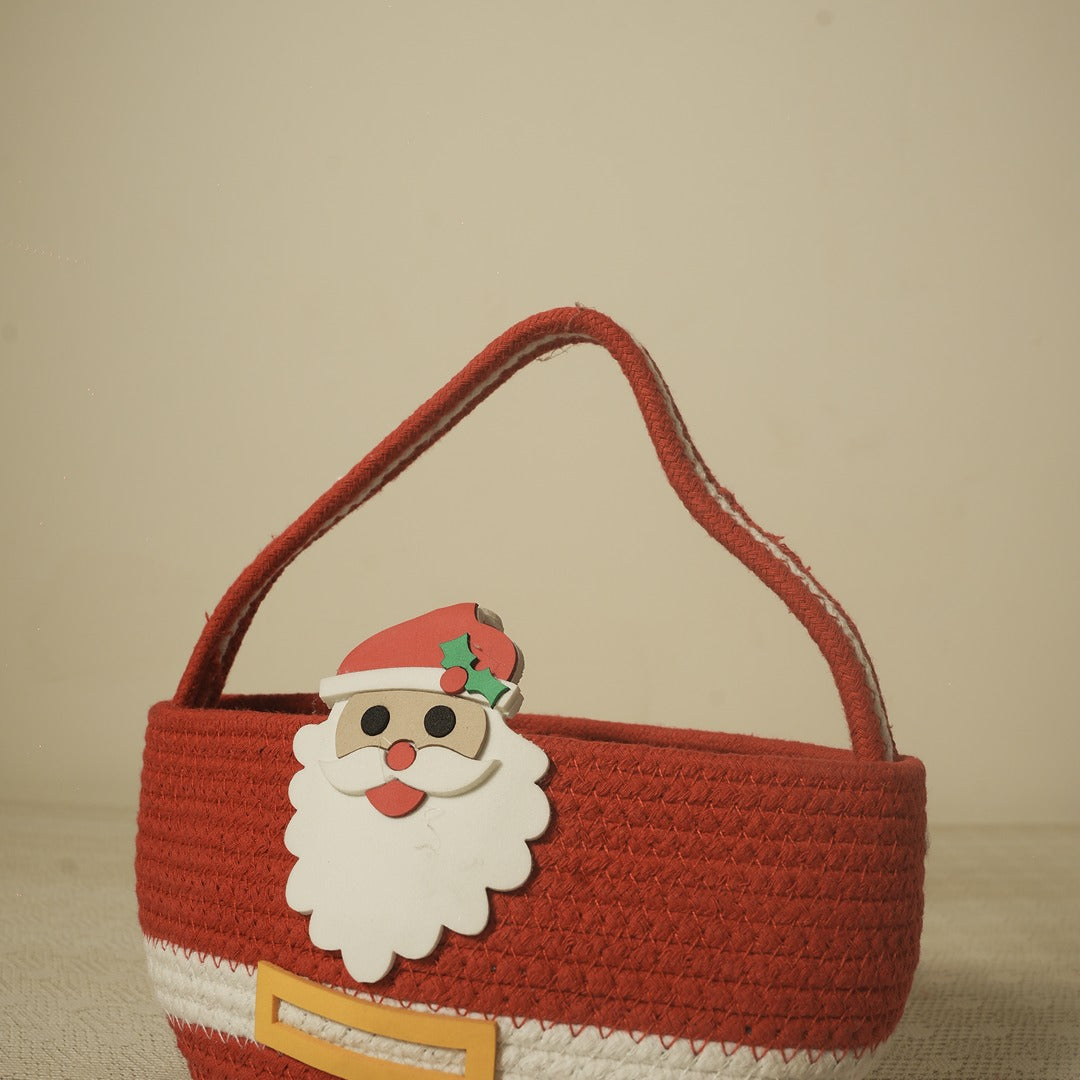 Christmas Santa Basket – Festive Decorative Storage