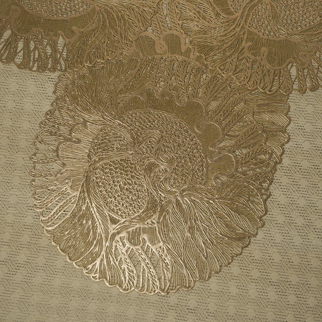 Doriaah Handcrafted Golden Lace Placemats