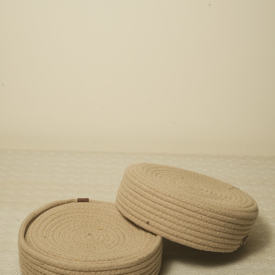 Doriaah Handcrafted Jute Rope Coasters