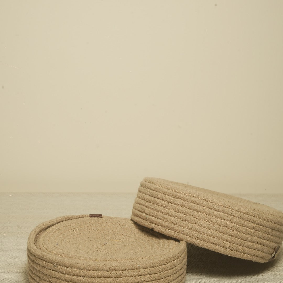 Doriaah Handcrafted Jute Rope Coasters