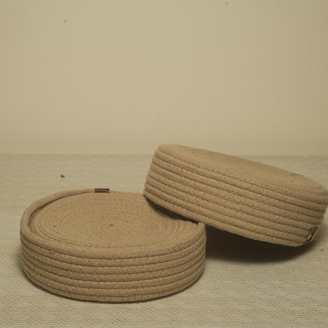 Doriaah Handcrafted Jute Rope Coasters