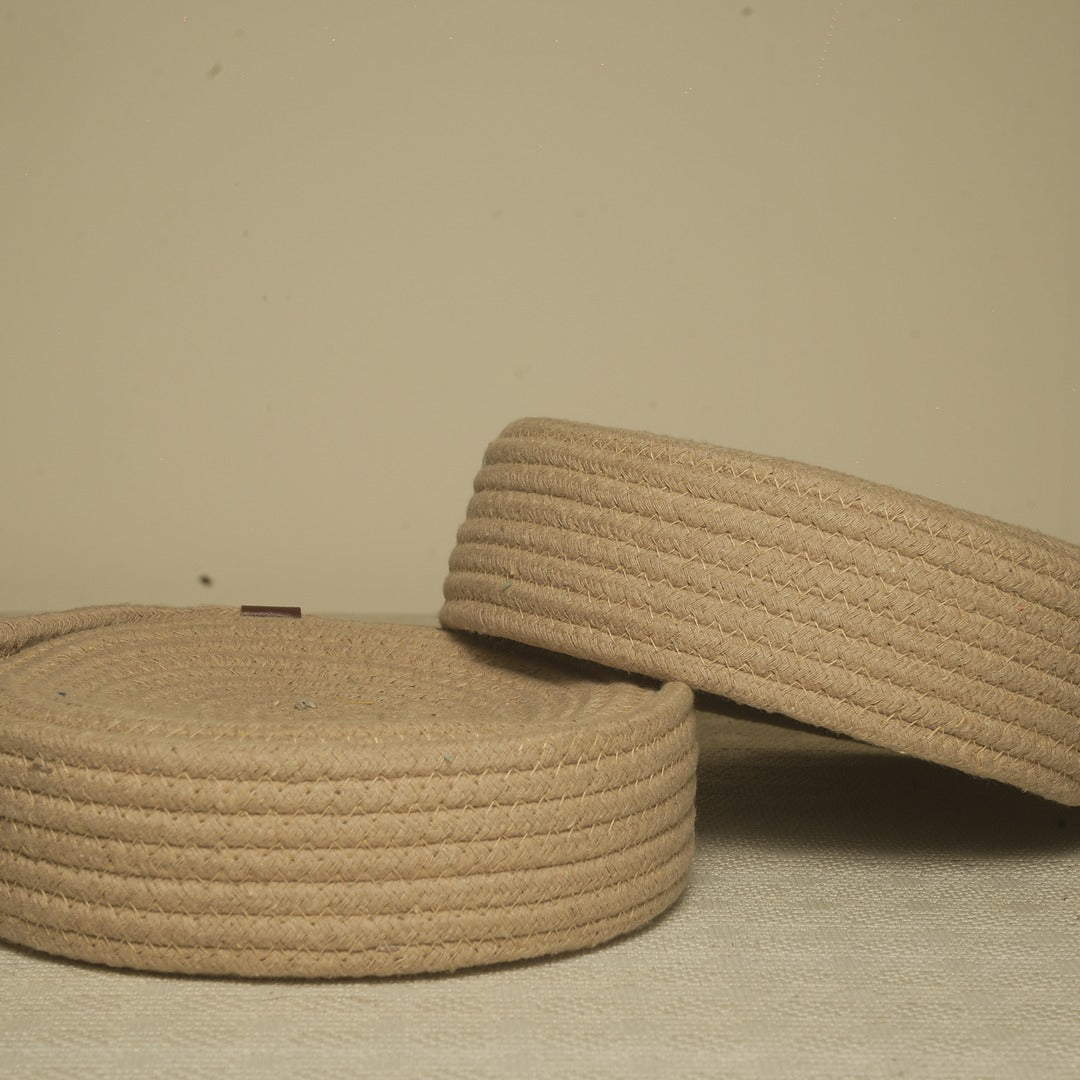 Doriaah Handcrafted Jute Rope Coasters