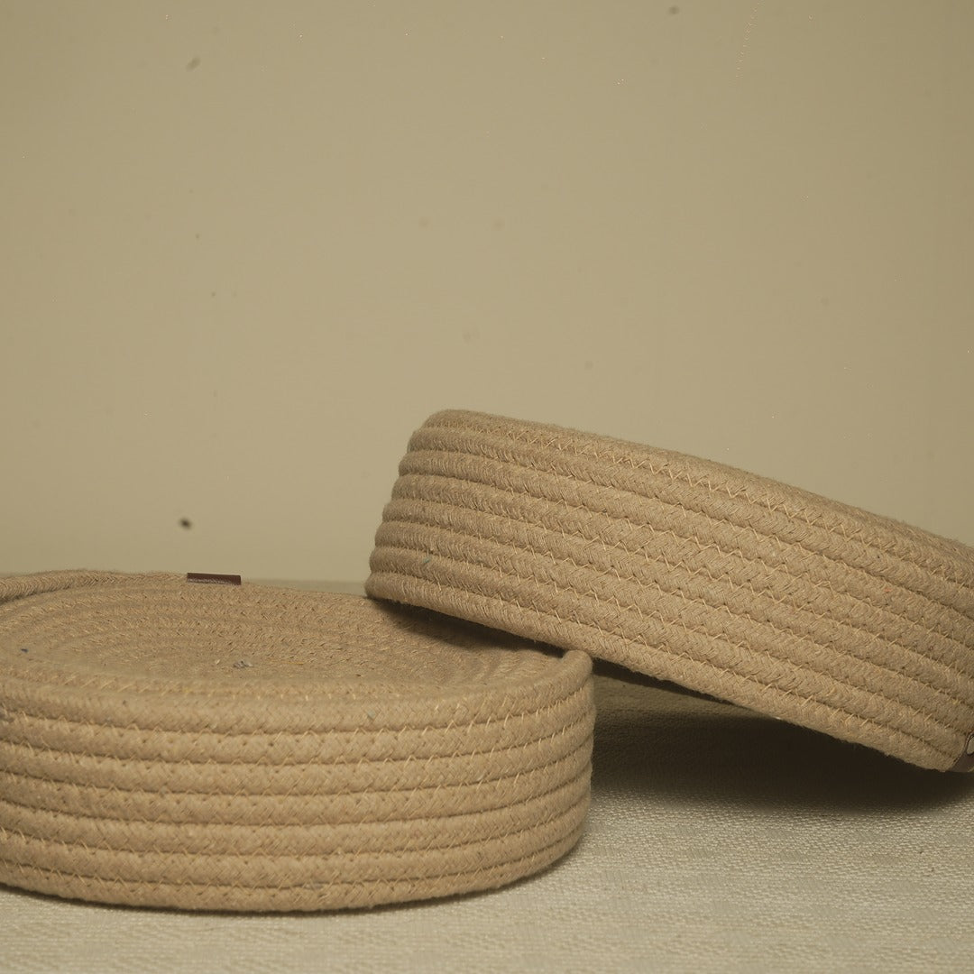 Doriaah Handcrafted Jute Rope Coasters