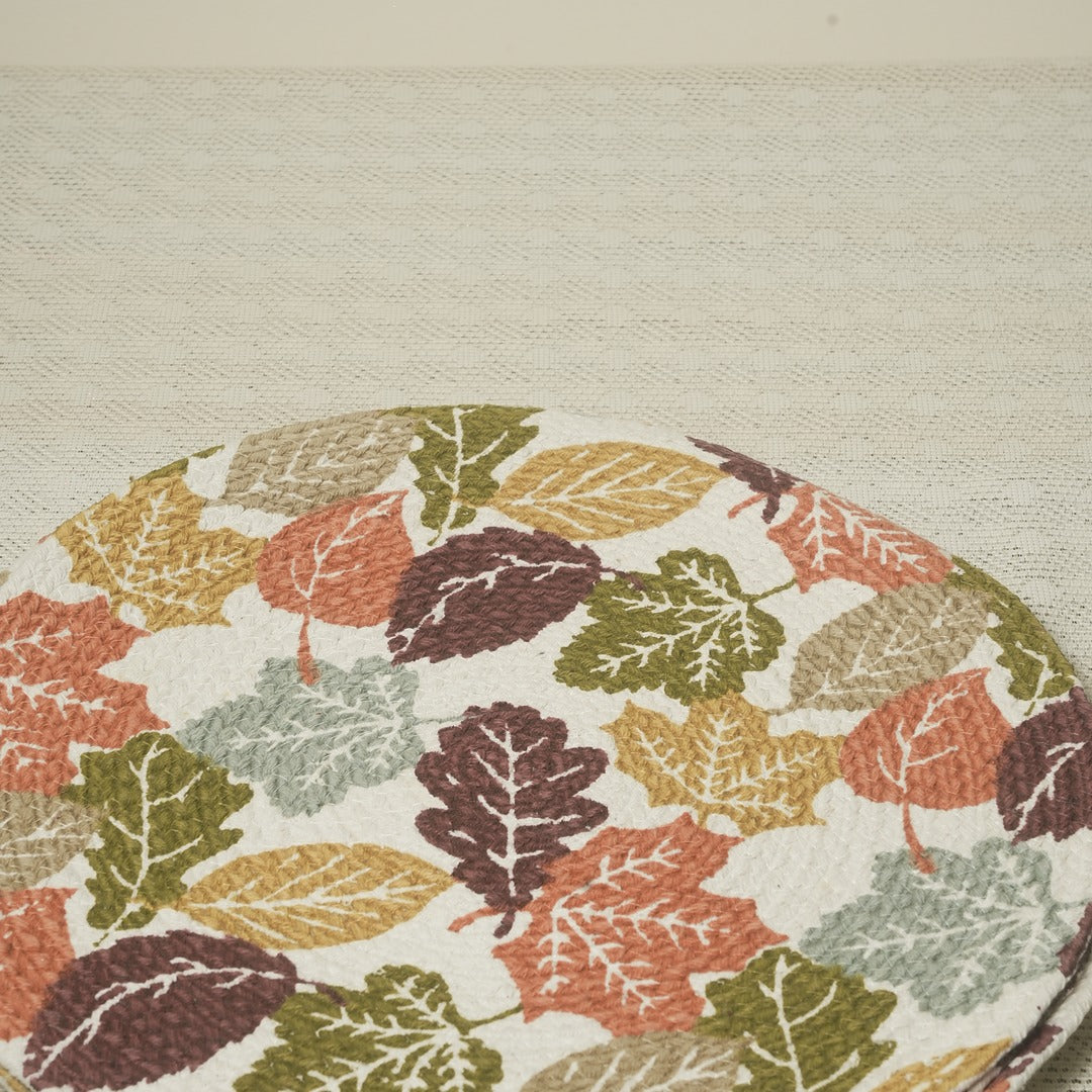 Doriaah Autumn Leaves Round Placemats