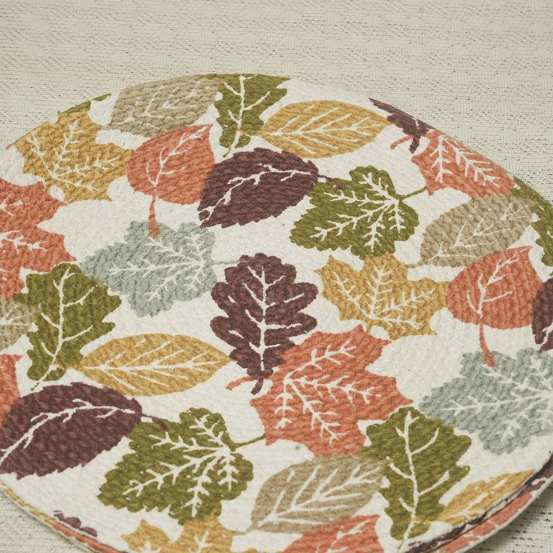 Doriaah Autumn Leaves Round Placemats