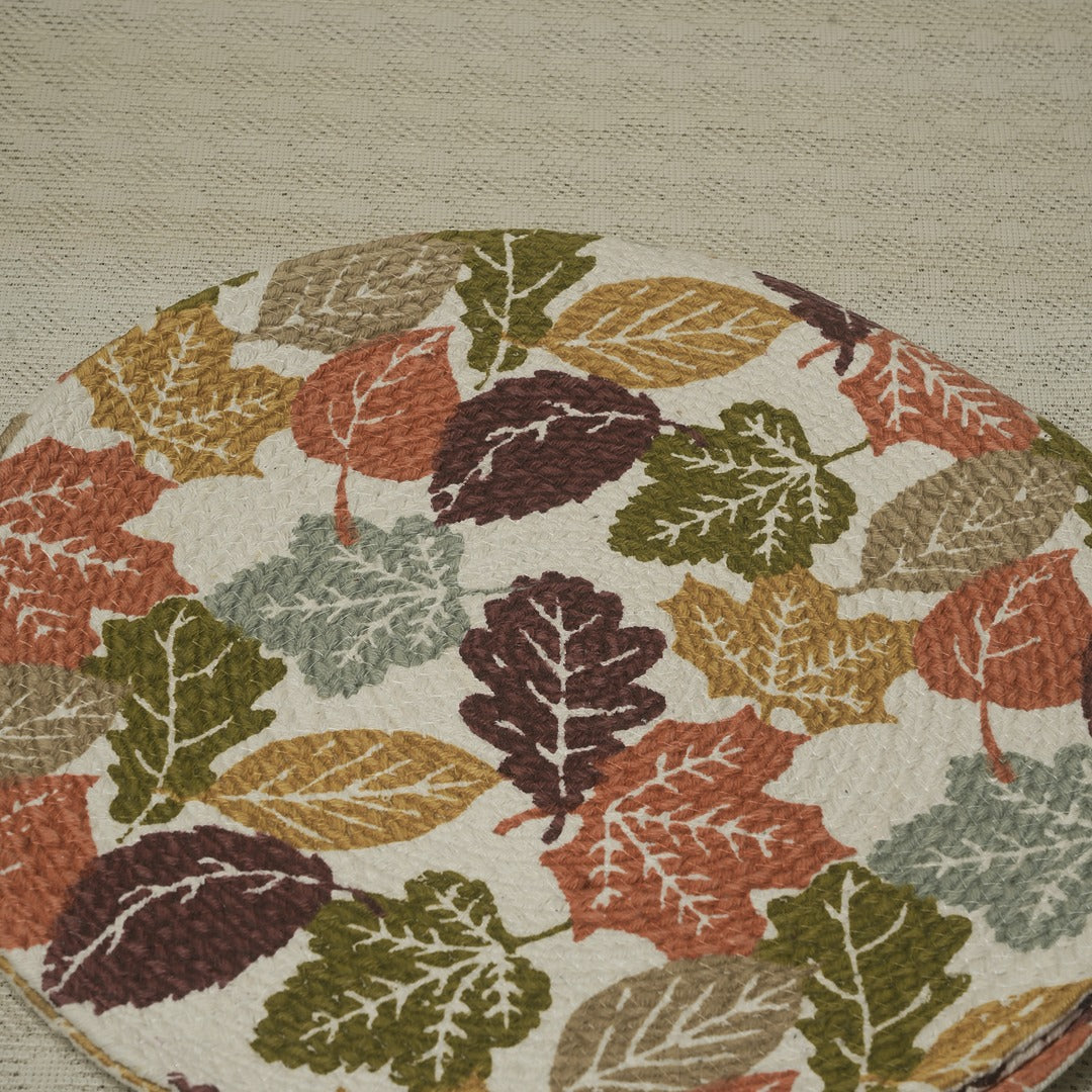 Doriaah Autumn Leaves Round Placemats