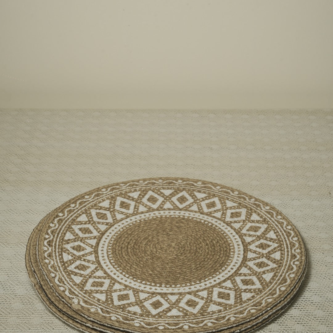 Doriaah Handwoven Boho Round Placemats
