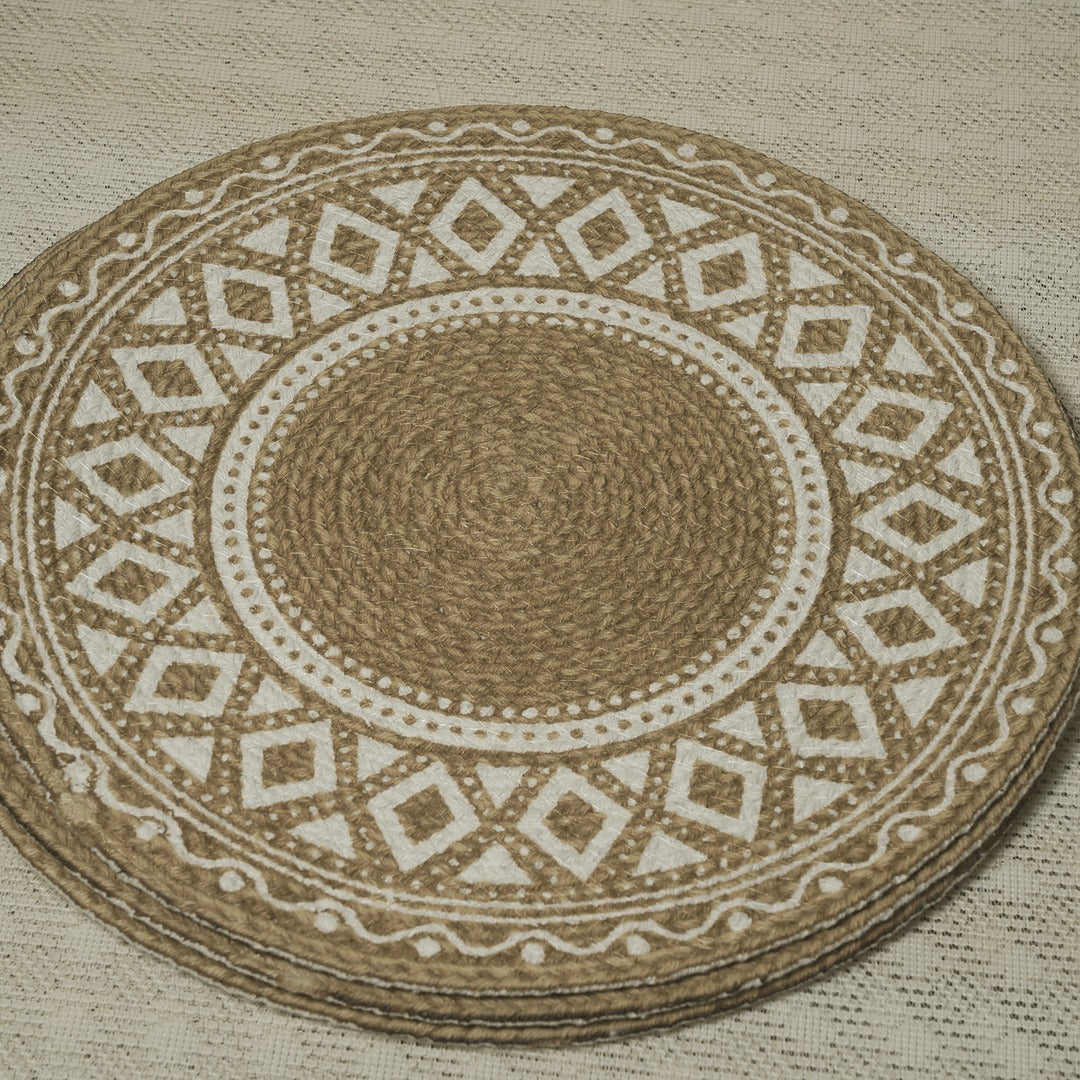 Doriaah Handwoven Boho Round Placemats