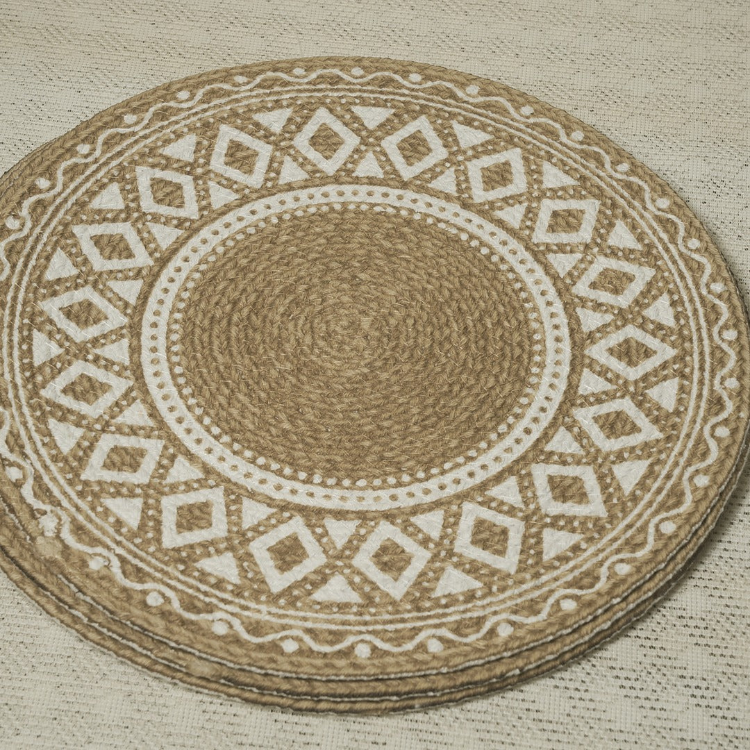 Doriaah Handwoven Boho Round Placemats