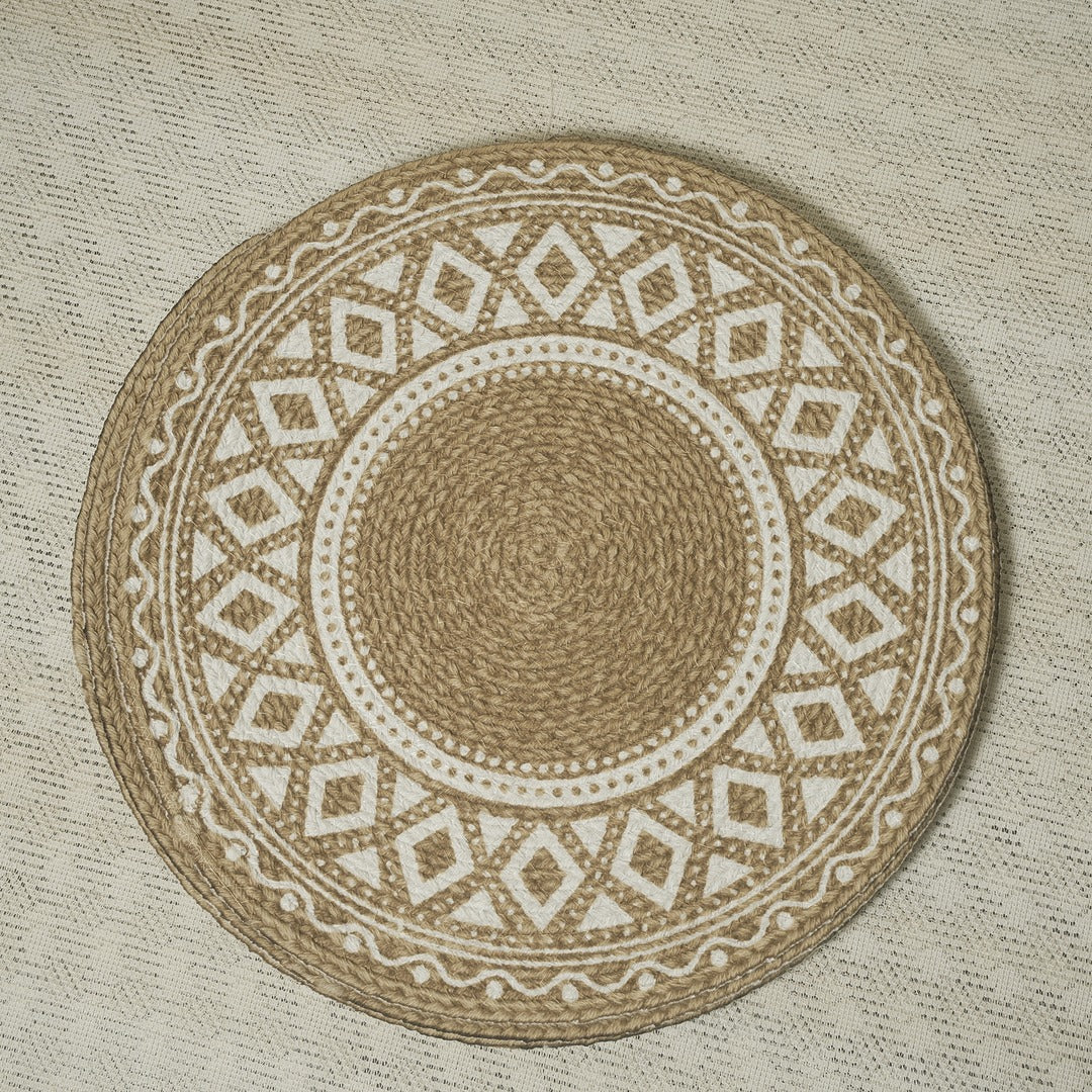 Doriaah Handwoven Boho Round Placemats