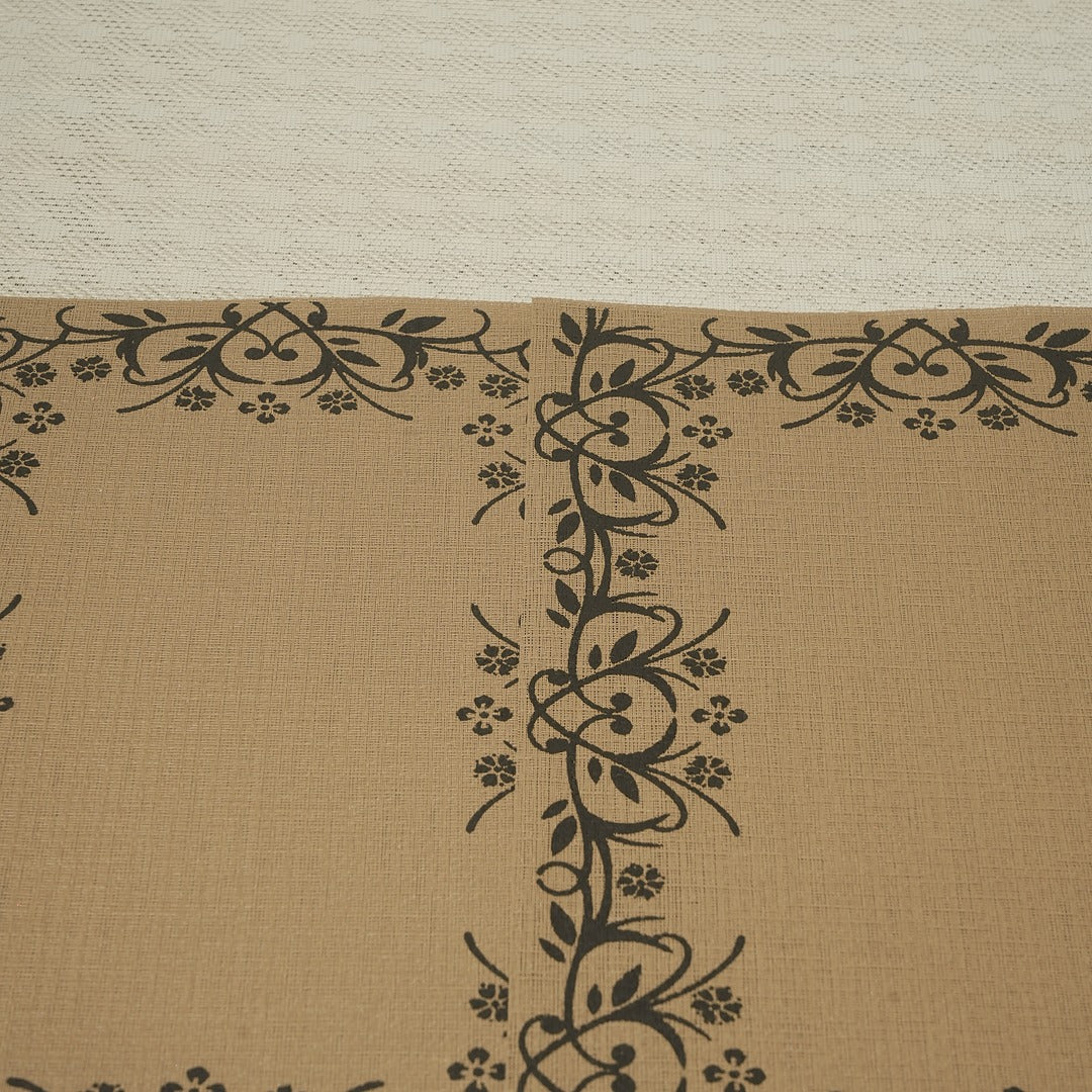 Doriaah Elegant Floral Border Table Mat