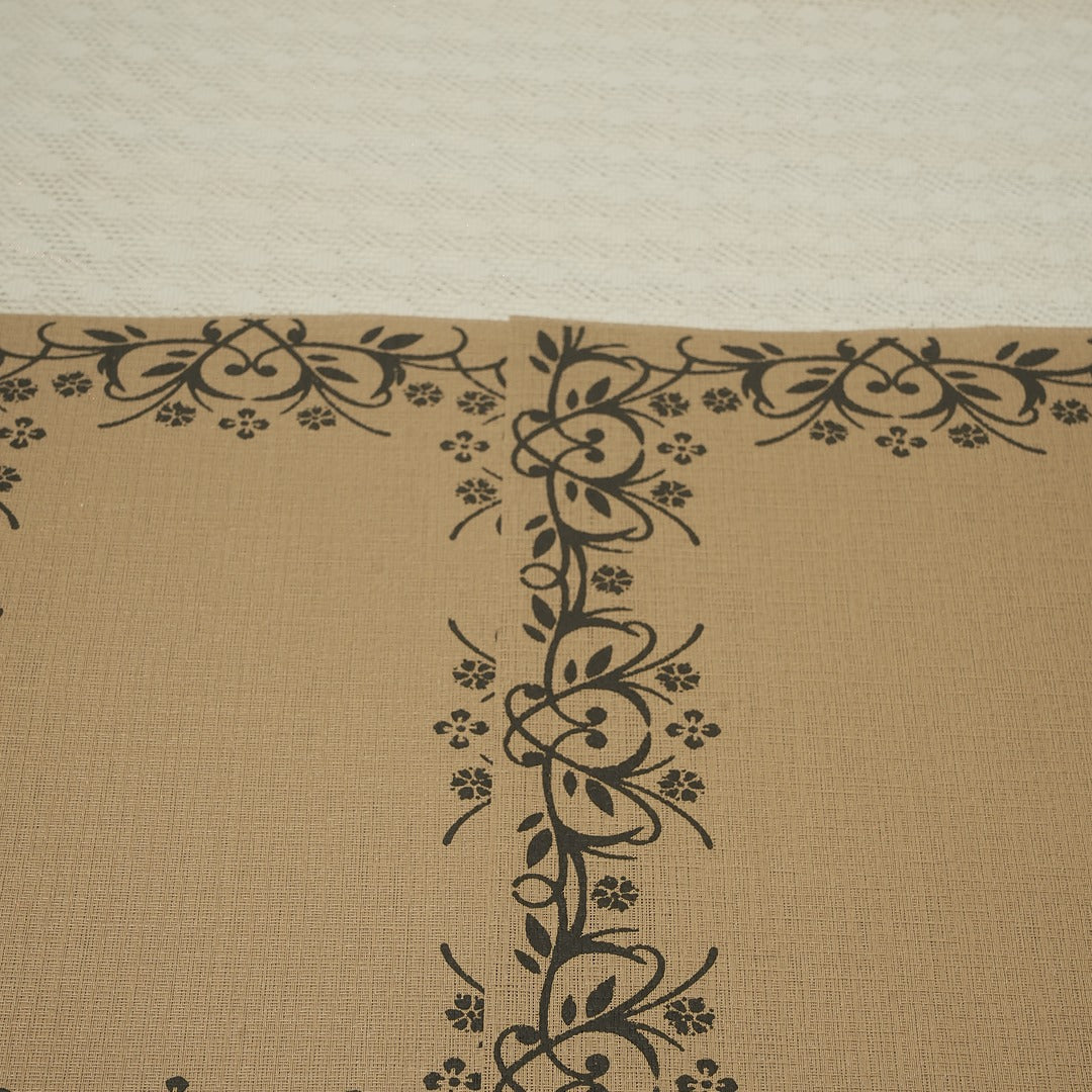 Doriaah Elegant Floral Border Table Mat